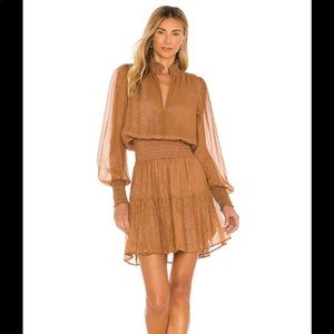 ALC silver dress in butterscotch